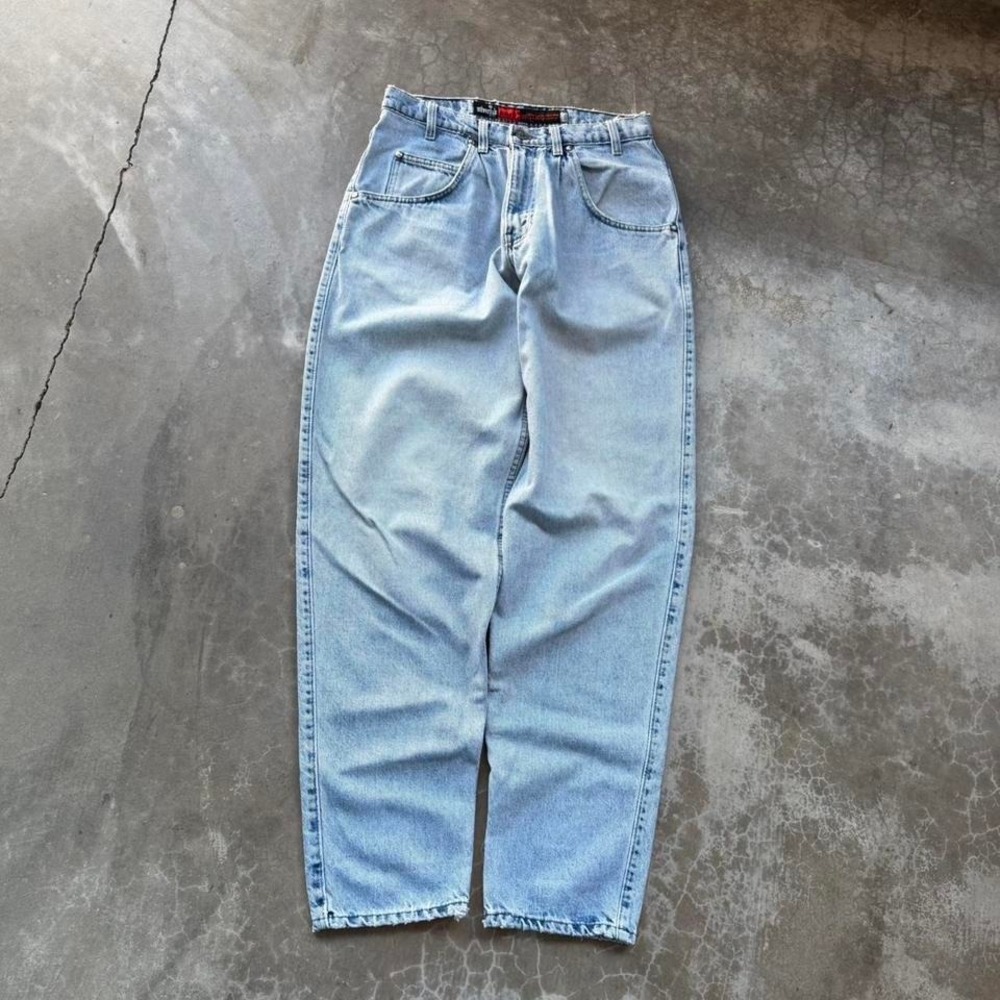Vintage 90's Levi's silver tab loose fit baggy light wash denim jeans